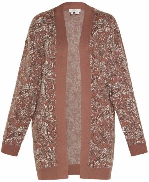 usha FESTIVAL Kardigán  hnedá / biela