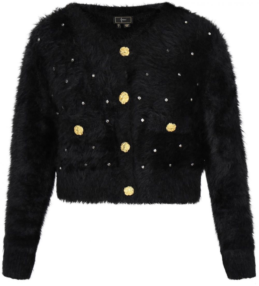 faina Kardigán 'Fashion Look'  čierna