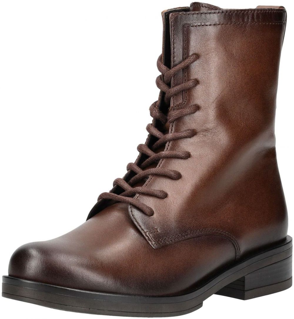 GABOR Šnurovacie členkové čižmy  hnedá / koňaková