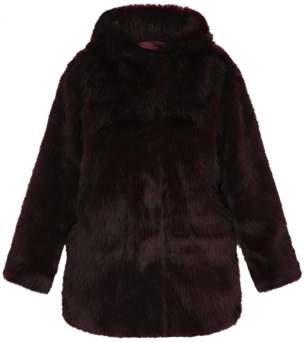 faina Zimný kabát  burgundská
