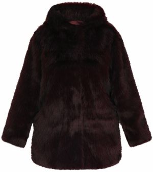 faina Zimný kabát  burgundská