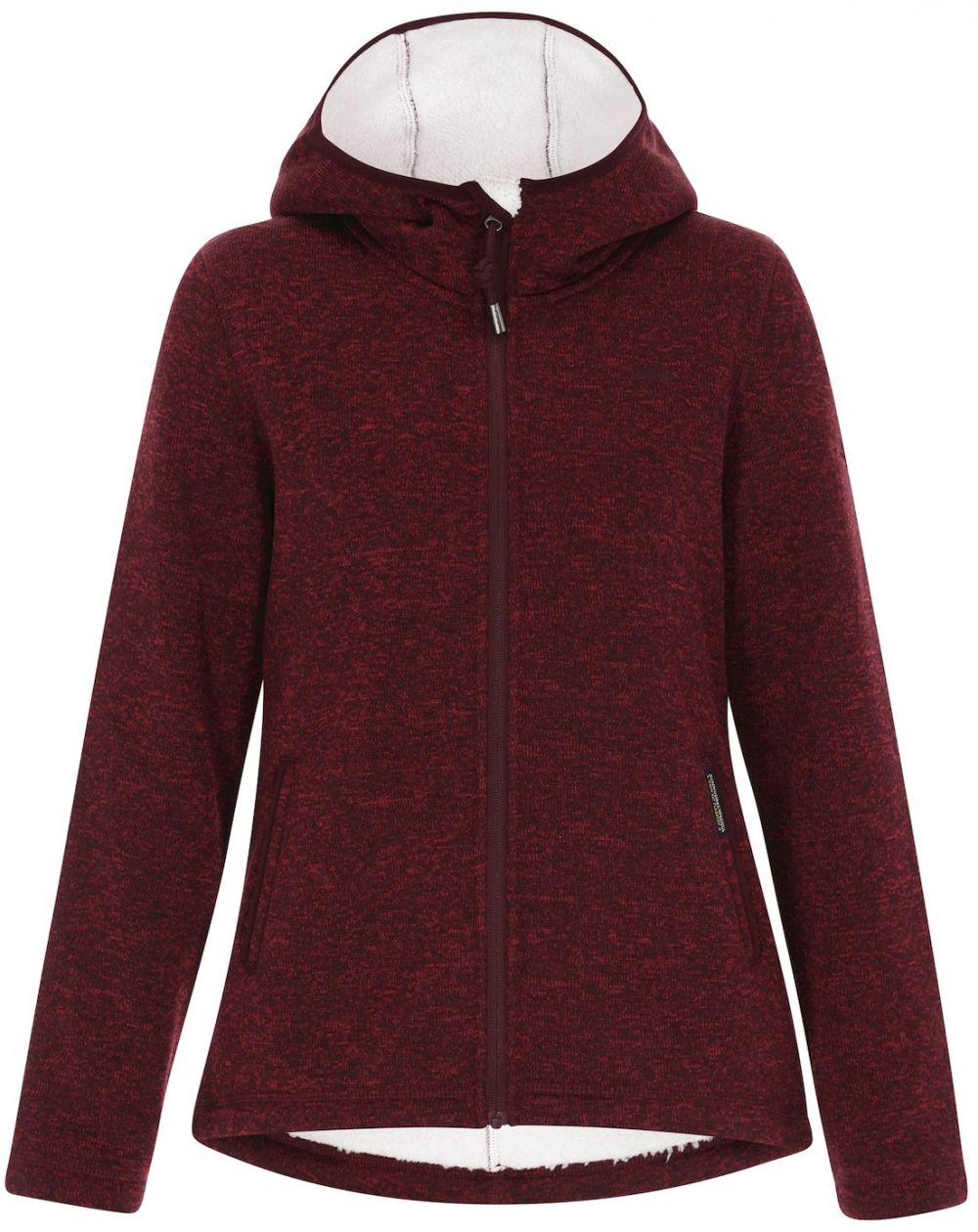 Schmuddelwedda Flisová bunda  burgundská