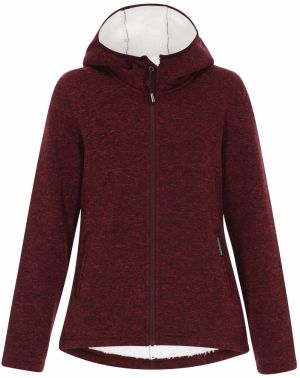 Schmuddelwedda Flisová bunda  burgundská