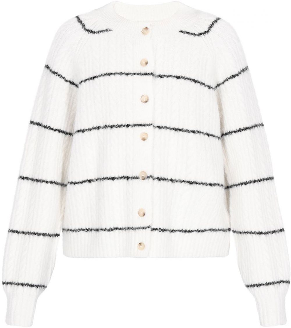 usha BLUE LABEL Kardigán  čierna / šedobiela