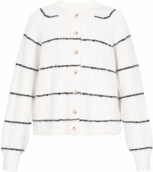 usha BLUE LABEL Kardigán  čierna / šedobiela