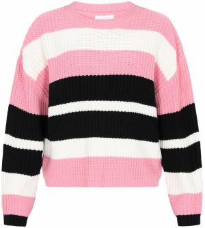 usha BLUE LABEL Sveter  ružová / čierna / biela