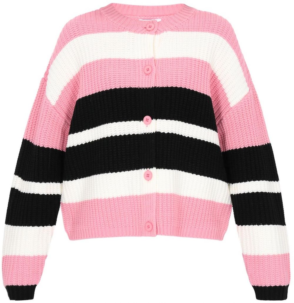 usha BLUE LABEL Kardigán  ružová / čierna / biela