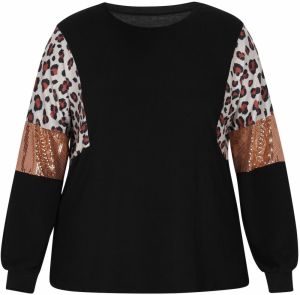 faina Blúzka  zmiešané farby / čierna