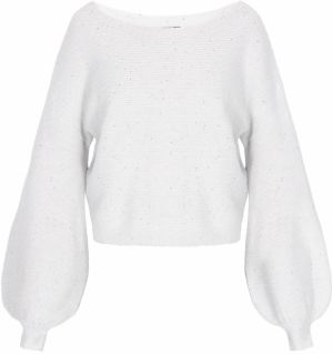 DreiMaster Klassik Sveter  šedobiela