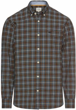 CAMEL ACTIVE Košeľa  horčicová / sivá / svetlosivá