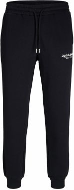 JACK & JONES Nohavice 'JWHVESTERBRO'  čierna / biela