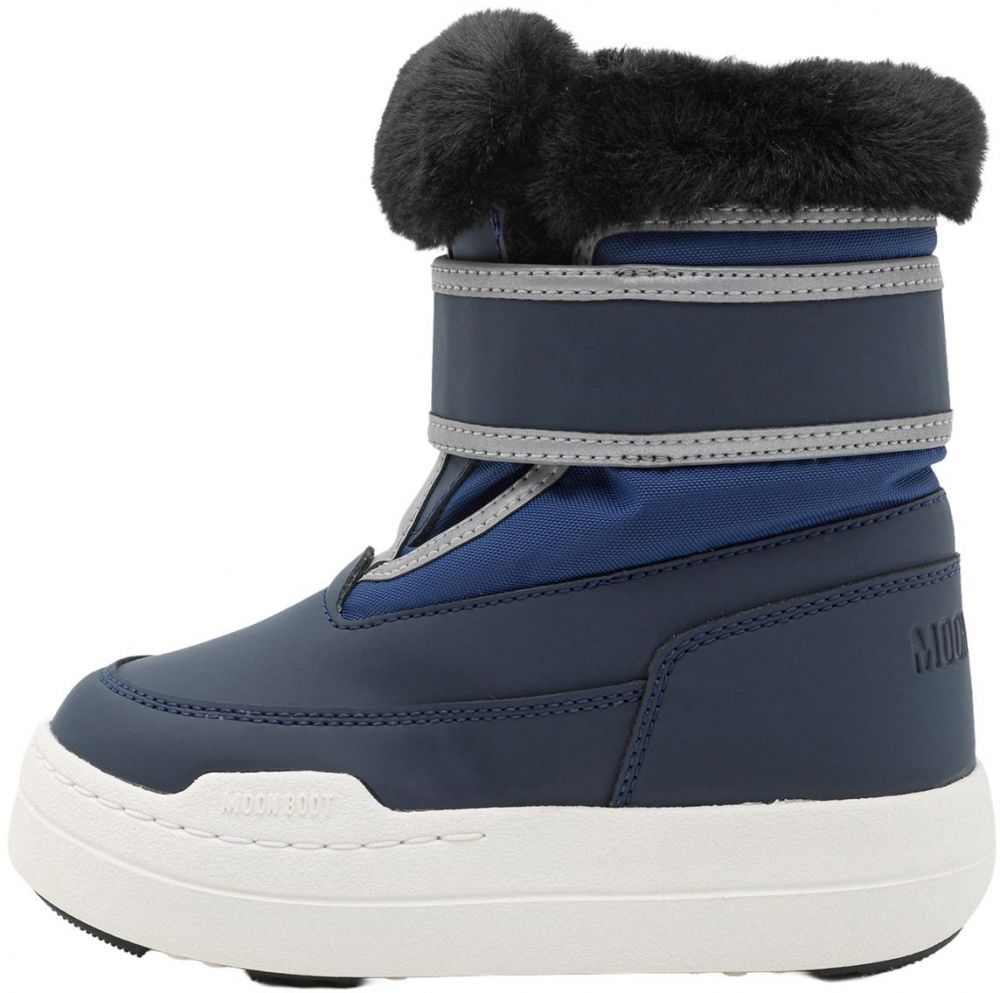 Detská obuv - Chlapčenská obuv - Modrá - MOON BOOT Snehule 'PARK STRAP'  námornícka modrá / tmavomodrá / strieborná / biela MOON BOOT Snehule 'PARK STRAP'  námornícka modrá / tmavomodrá / strieborná / biela