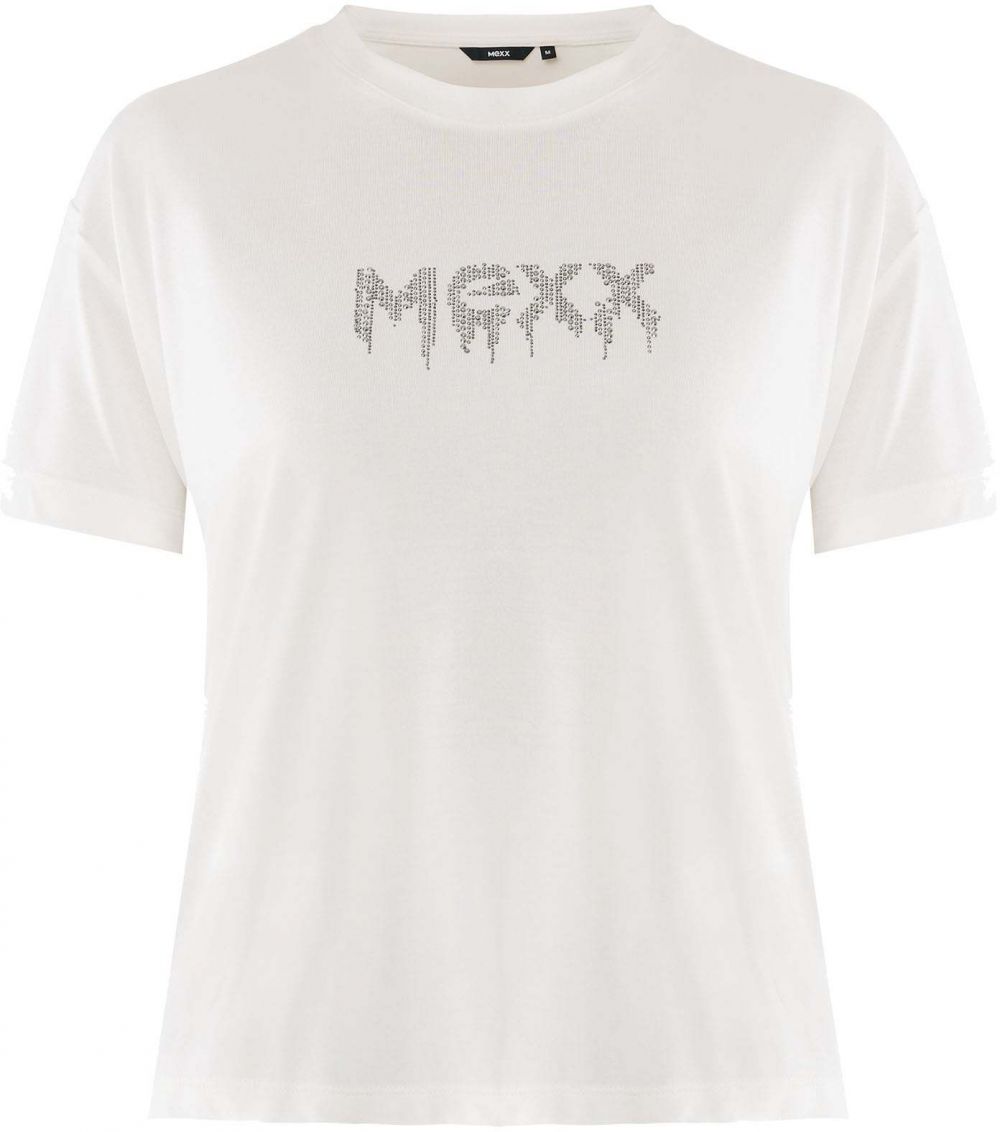 MEXX Tričko  sivá / biela