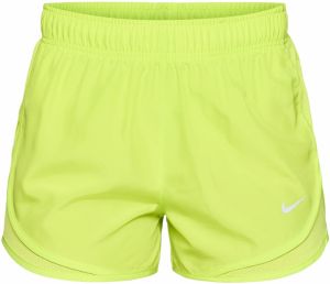 NIKE Športové nohavice 'Tempo'  jablková / biela