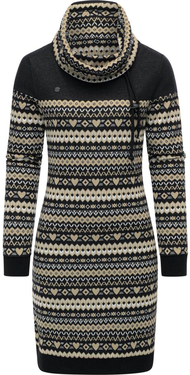 Ragwear Šaty 'Chlloe'  béžová / čierna / biela