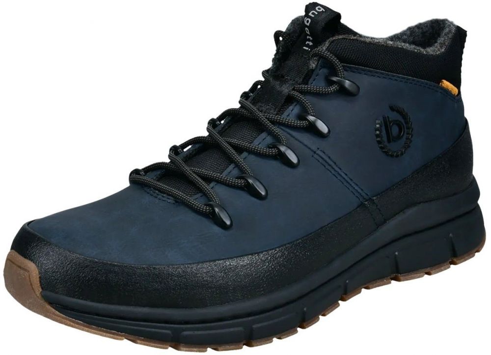 bugatti Šnurovacie čižmy  námornícka modrá / čierna