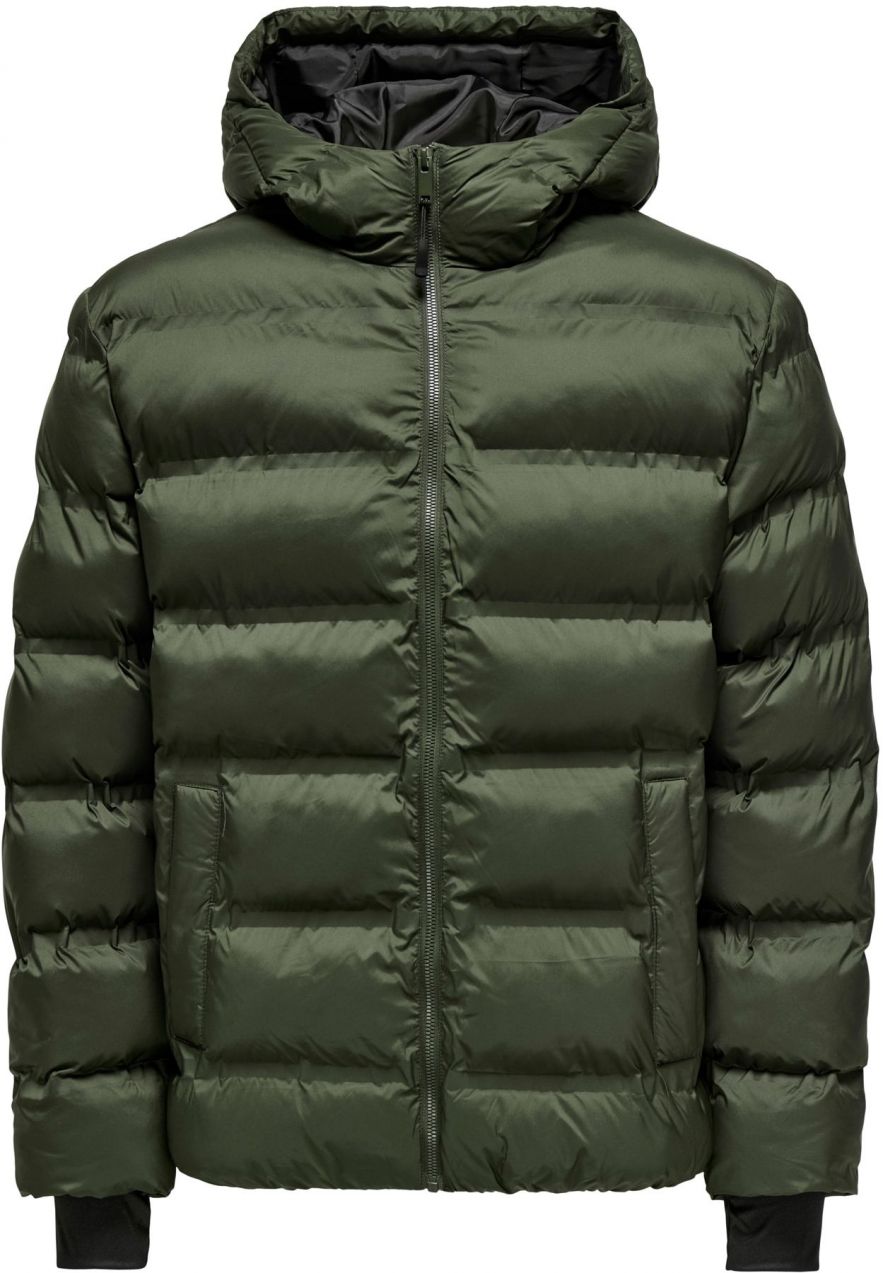 Only & Sons Prechodná bunda 'ONSUNION'  tmavozelená