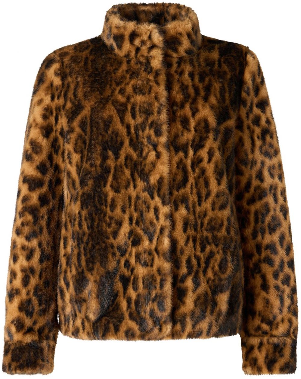 GUESS Prechodná bunda 'LUNA'  tmavomodrá / koňaková / tmavohnedá / čierna