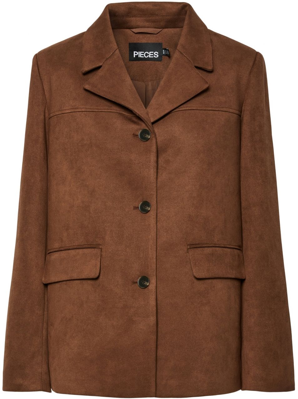 PIECES Blejzer 'PCRAKEL'  hnedá