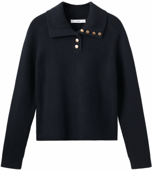 MANGO Sveter 'Botori'  námornícka modrá