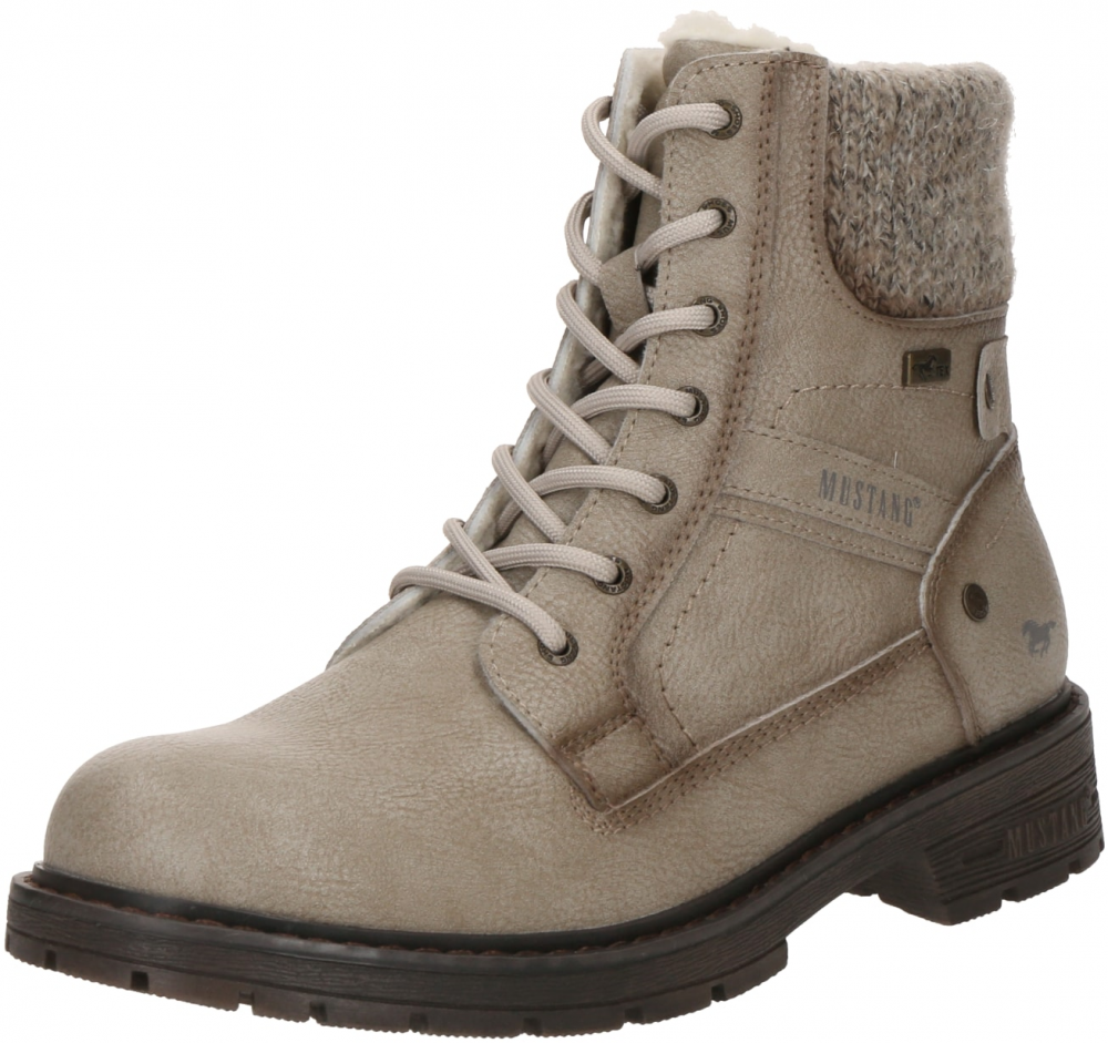 MUSTANG Šnurovacie členkové čižmy 'Bienke'  tmavošedá