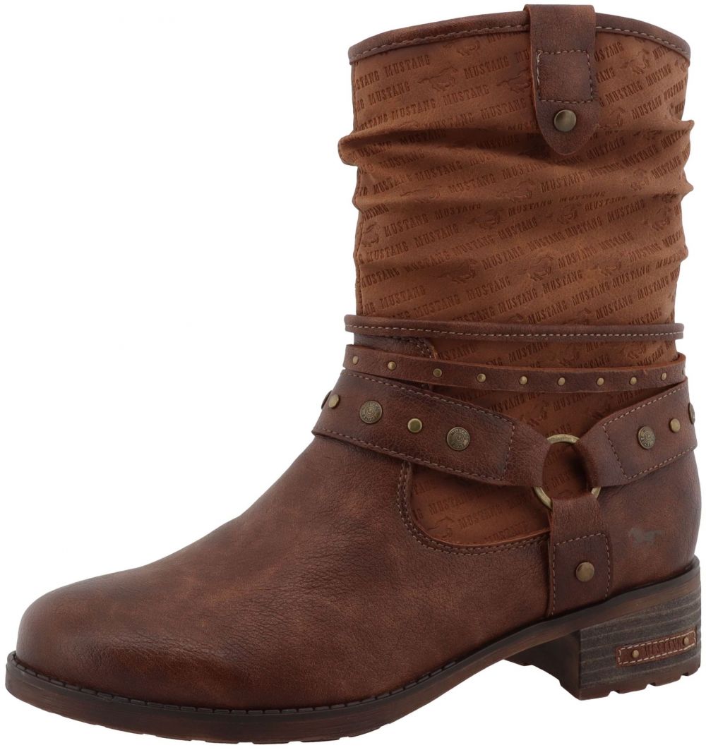 MUSTANG Členkové čižmy  svetlohnedá