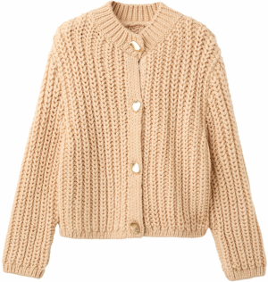 MANGO Kardigán 'FARINA'  béžová