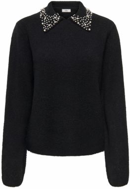 JDY Sveter 'JDYAUBRAY'  čierna / perlovo biela