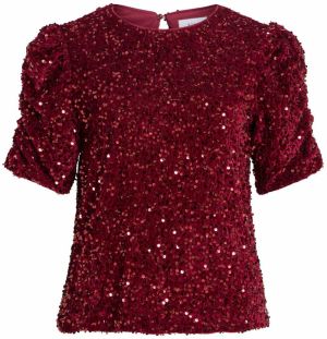 VILA Blúzka 'VIBelieve'  vínovo červená