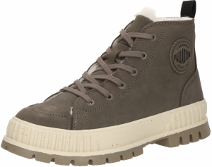 Palladium Šnurovacie členkové čižmy 'Pallashock'  hnedá