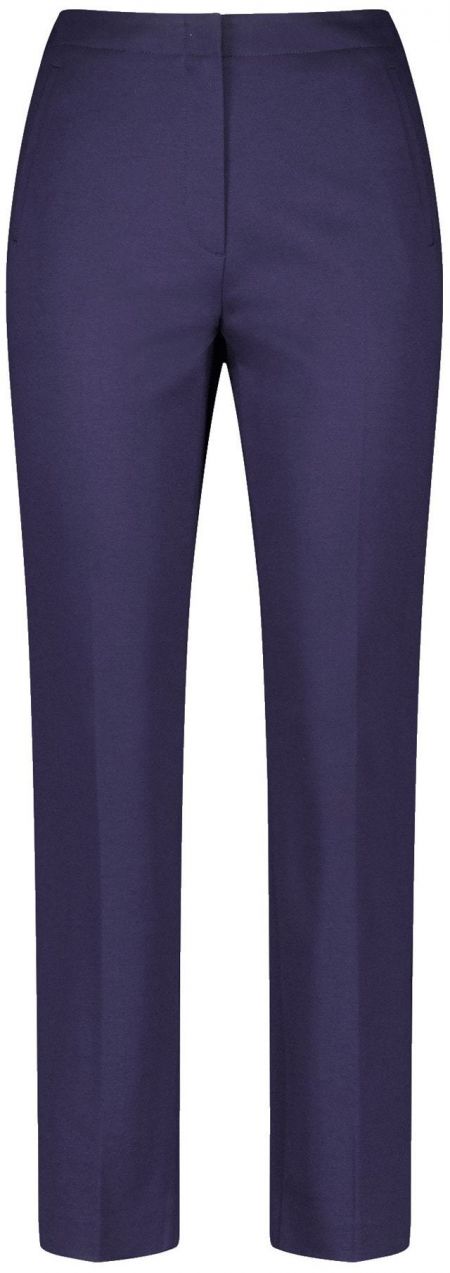 GERRY WEBER Nohavice s pukmi  tmavomodrá