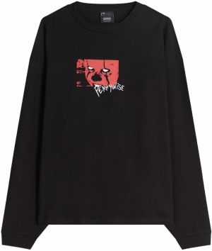 Bershka Tričko 'HORROR MOVIE IT'  jasne červená / čierna / biela