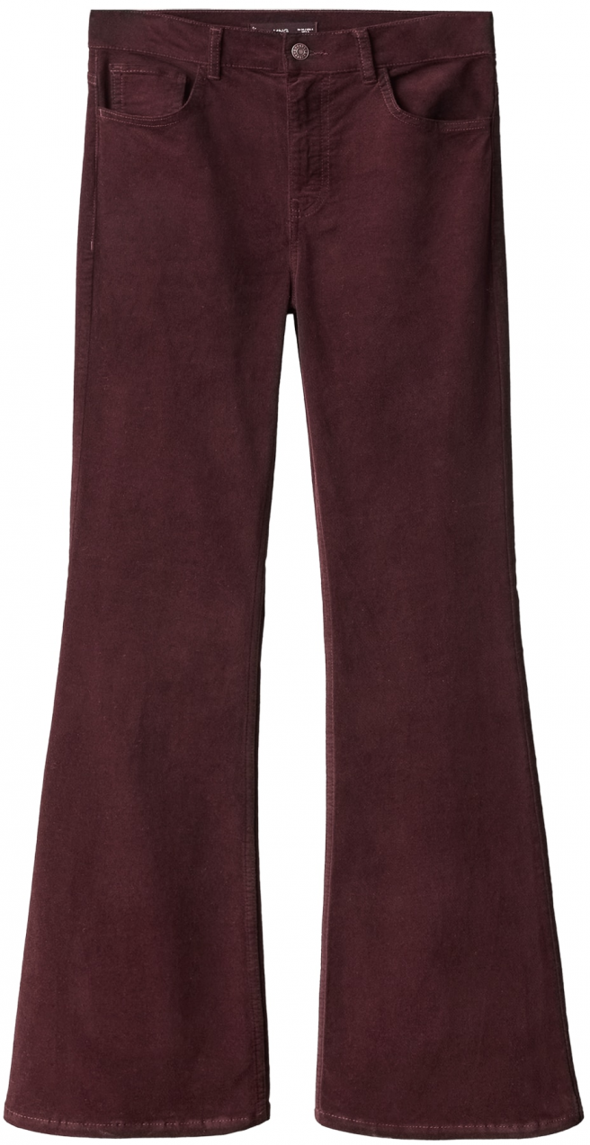 MANGO Džínsy 'Violetav'  tmavočervená