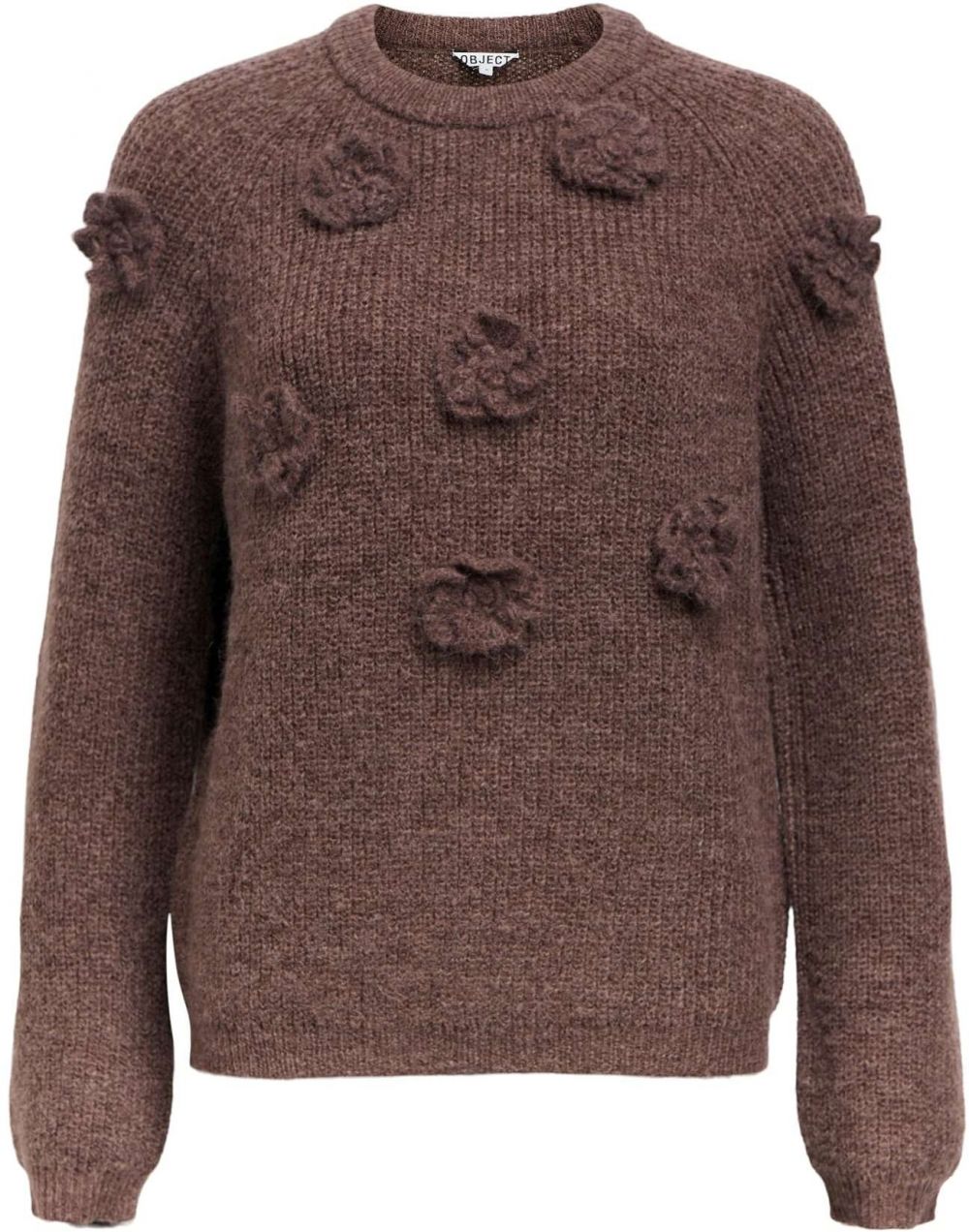 OBJECT Sveter 'OBJGITTA'  čokoládová
