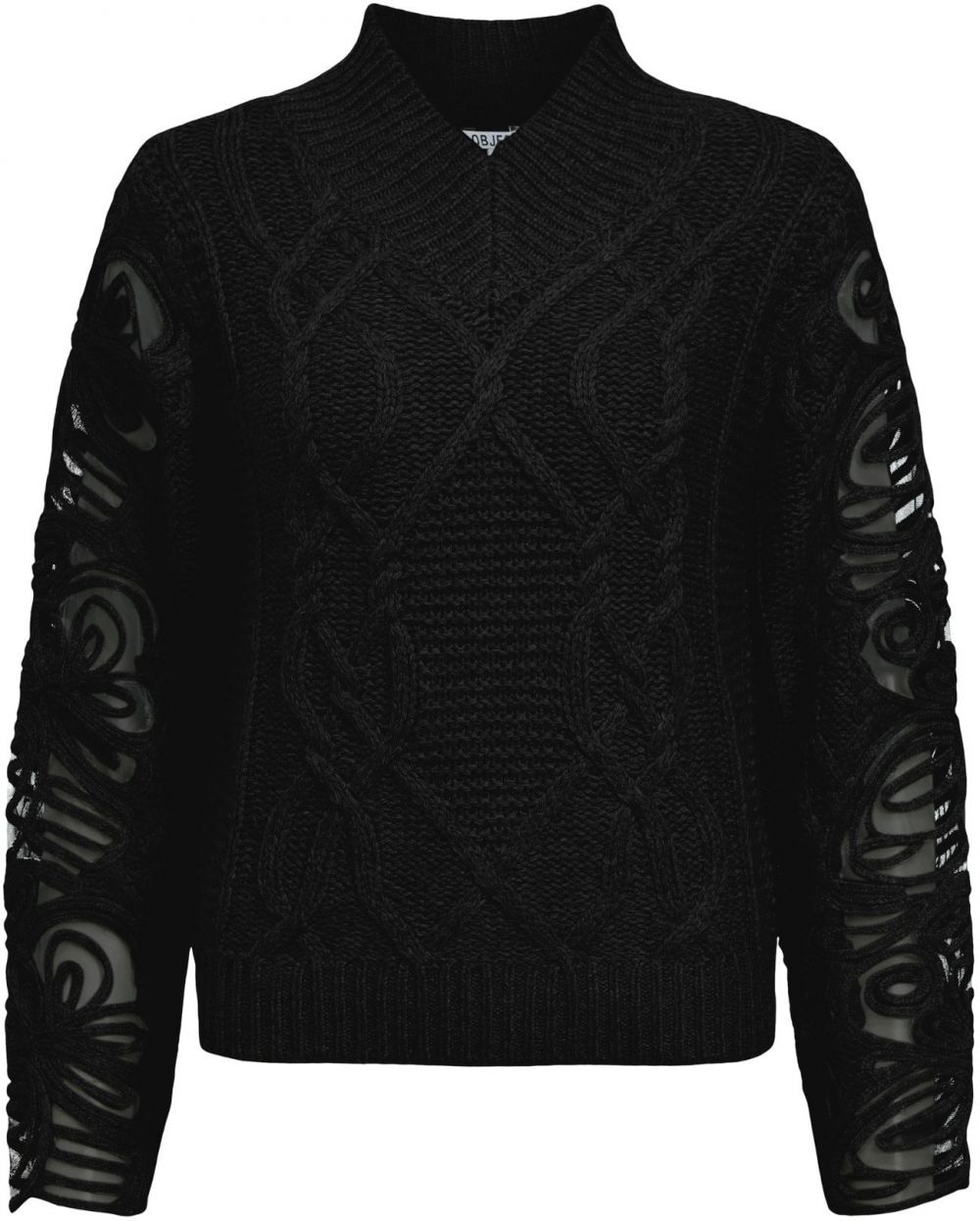 OBJECT Sveter 'OBJElisse'  čierna