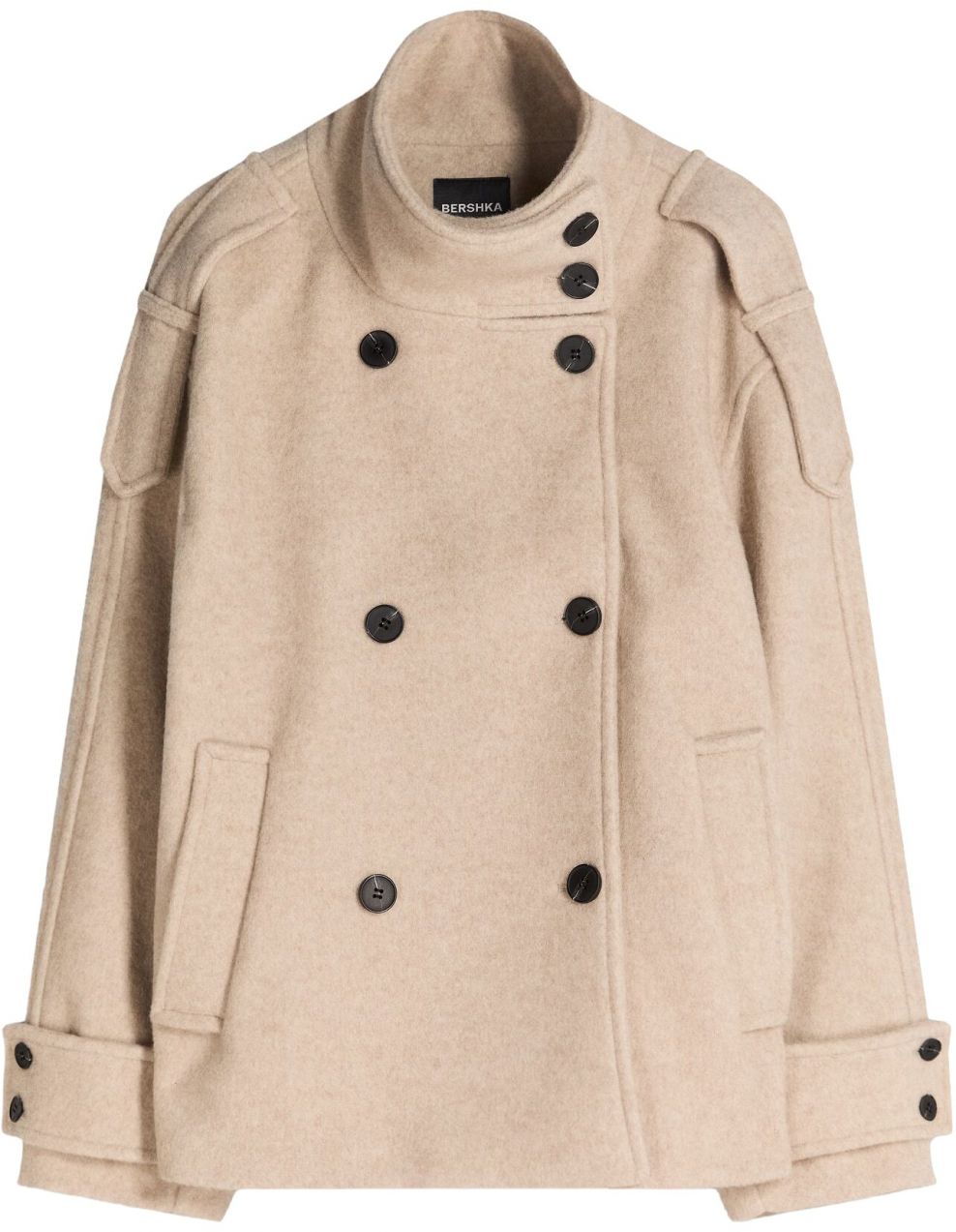 Bershka Prechodná bunda  nebielená