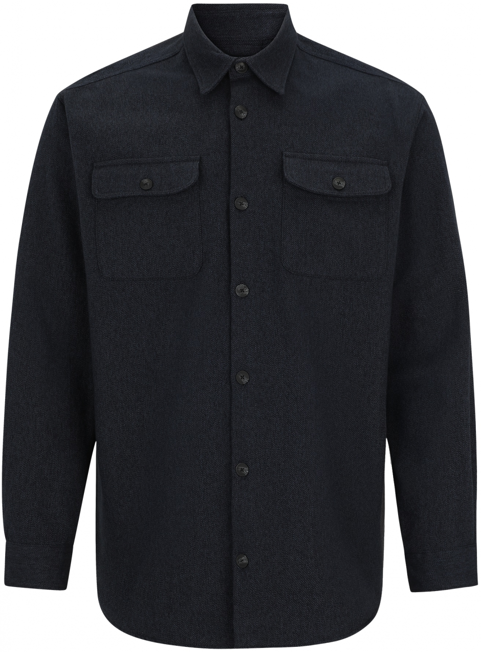 Jack & Jones Plus Košeľa 'JPRRAYLE'  námornícka modrá