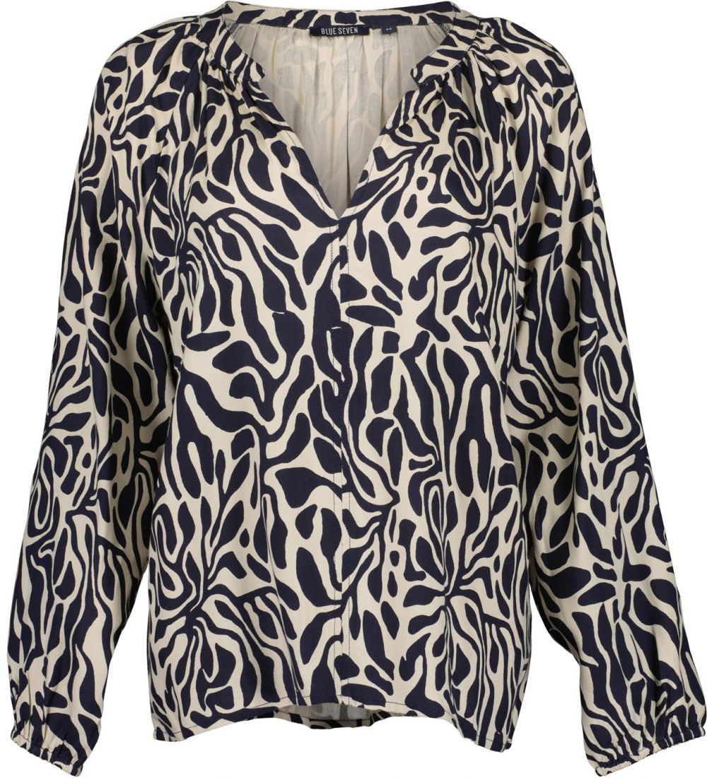 BLUE SEVEN Blúzka  nebielená / námornícka modrá