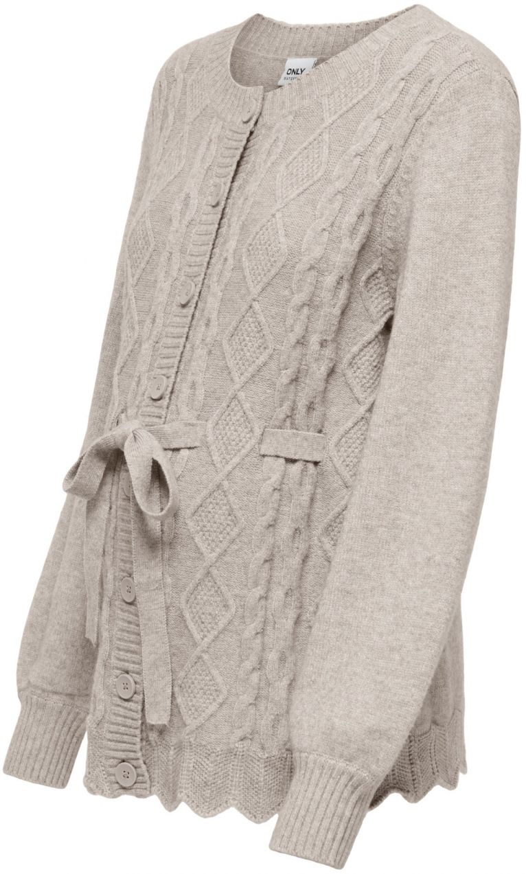 Only Maternity Kardigán 'OLMKALLU'  sivá