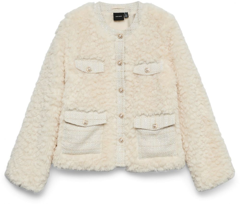 VERO MODA Prechodná bunda 'VMCAROLYN'  krémová / nebielená