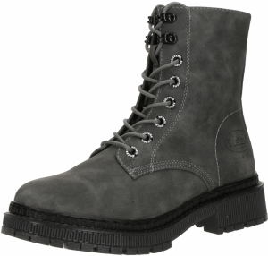 Dockers by Gerli Šnurovacie členkové čižmy  tmavosivá