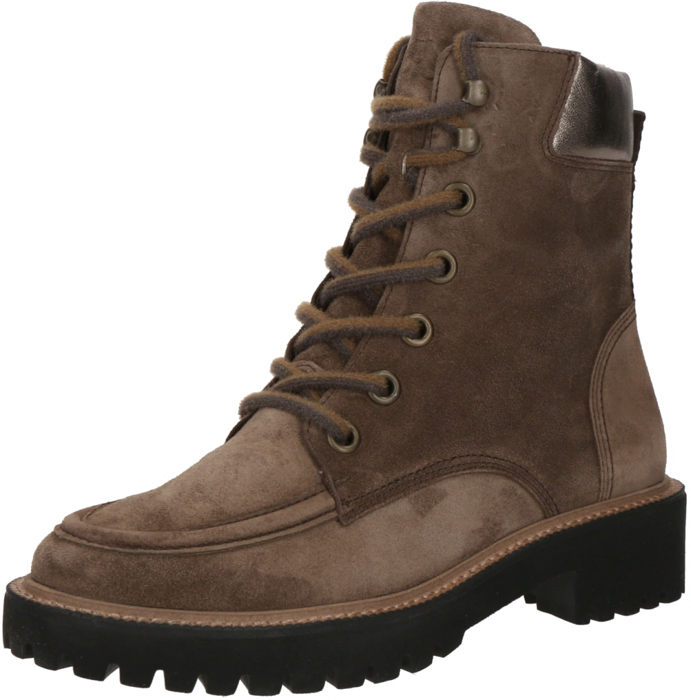 Paul Green Šnurovacie členkové čižmy  hnedá