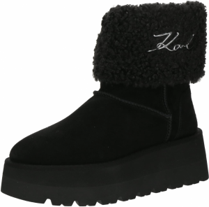 Karl Lagerfeld Nízke čižmy  čierna / strieborná