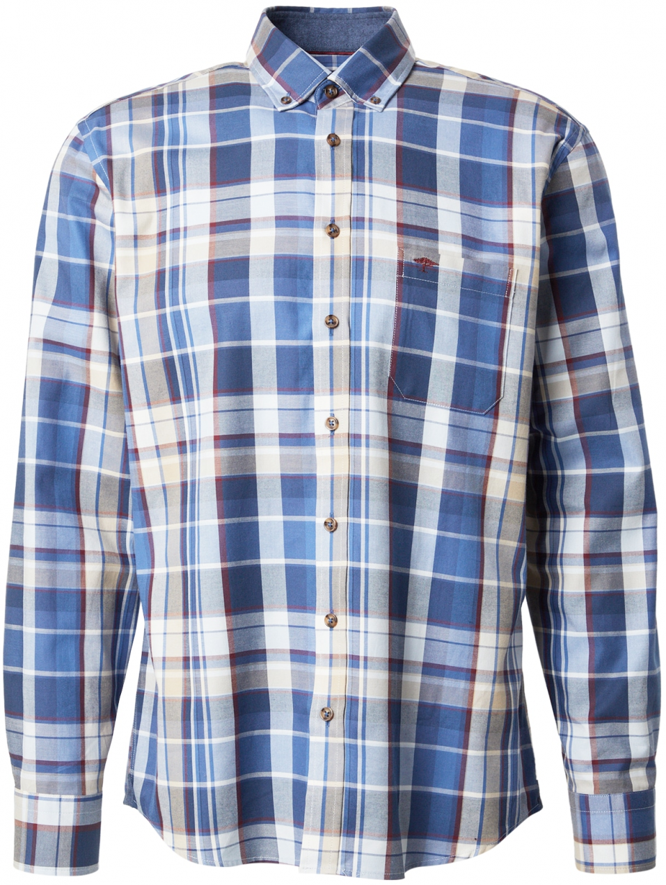 FYNCH-HATTON Košeľa  vodová / kráľovská modrá / červená / biela