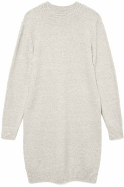 Vero Moda Curve Pletené šaty 'VMCBOOM'  béžová melírovaná