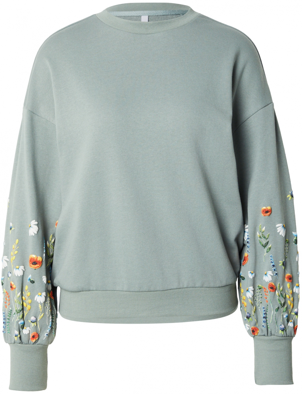 Hailys Mikina 'Is44alie'  modrá / žltá / pastelovo zelená / biela