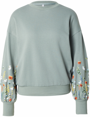 Hailys Mikina 'Is44alie'  modrá / žltá / pastelovo zelená / biela