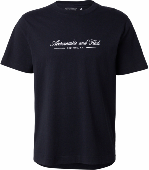 Abercrombie & Fitch Tričko  čierna / biela