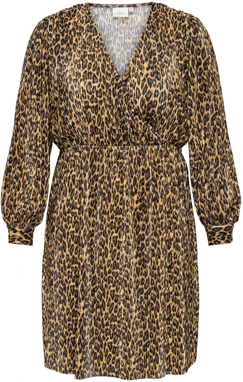 ONLY Carmakoma Šaty 'CARMika'  čokoládová / kapučíno / čierna