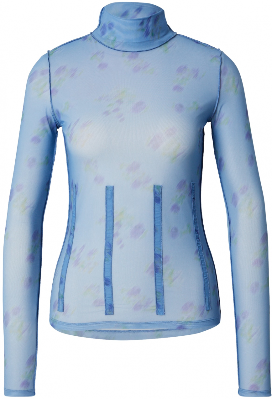 HUGO Tričko 'Delisabeta'  svetlomodrá / kiwi / fialová